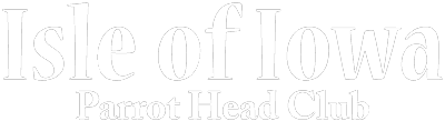 isle of iowa parrot head club white text only logo 2018